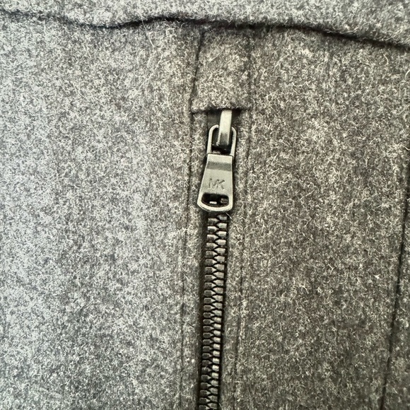 MICHAEL KORS Mens Wool Blend Pea Coat in Grey-EXCELLENT PRE-owned Condition! - Picture 7 of 11